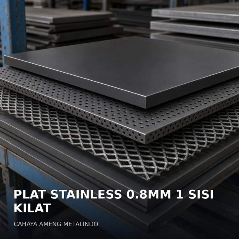 [PLAT] PLAT STAINLESS 0.8MM 1 SISI KILAT