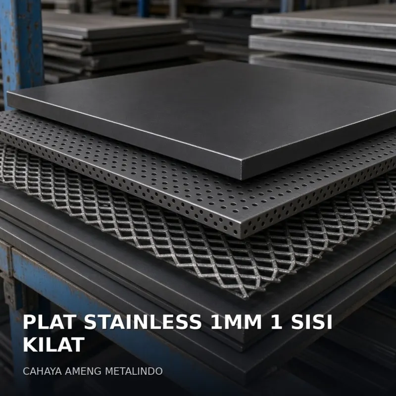 [PLAT] PLAT STAINLESS 1MM 1 SISI KILAT