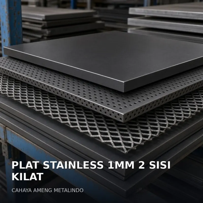 [PLAT] PLAT STAINLESS 1MM 2 SISI KILAT