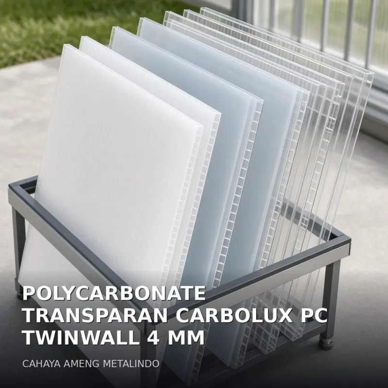[POLYCARBONATE] POLYCARBONATE TRANSPARAN CARBOLUX PC TWINWALL 4 MM