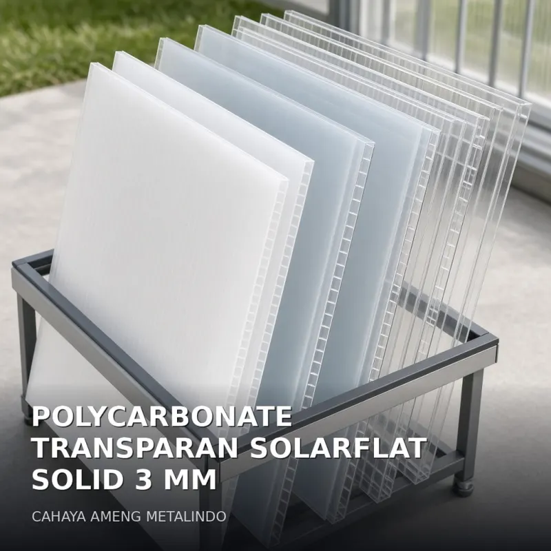 [POLYCARBONATE] POLYCARBONATE TRANSPARAN SOLARFLAT SOLID 3 MM