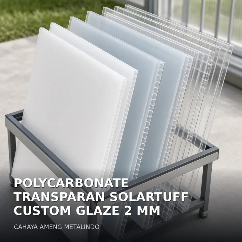 [POLYCARBONATE] POLYCARBONATE TRANSPARAN SOLARTUFF CUSTOM GLAZE 2 MM