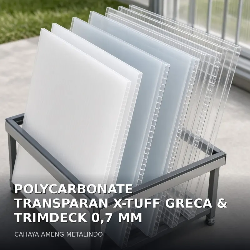 [POLYCARBONATE] POLYCARBONATE TRANSPARAN X-TUFF GRECA & TRIMDECK 0,7 MM