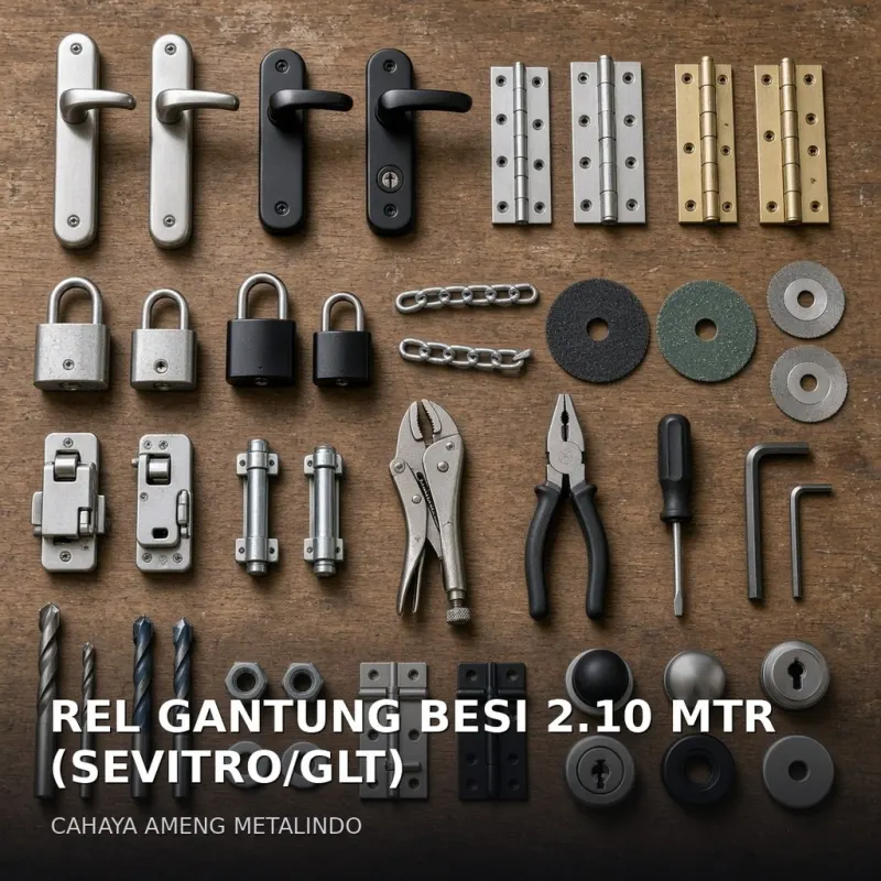 [AKSESORIS] REL GANTUNG BESI 2.10 MTR (SEVITRO/GLT)