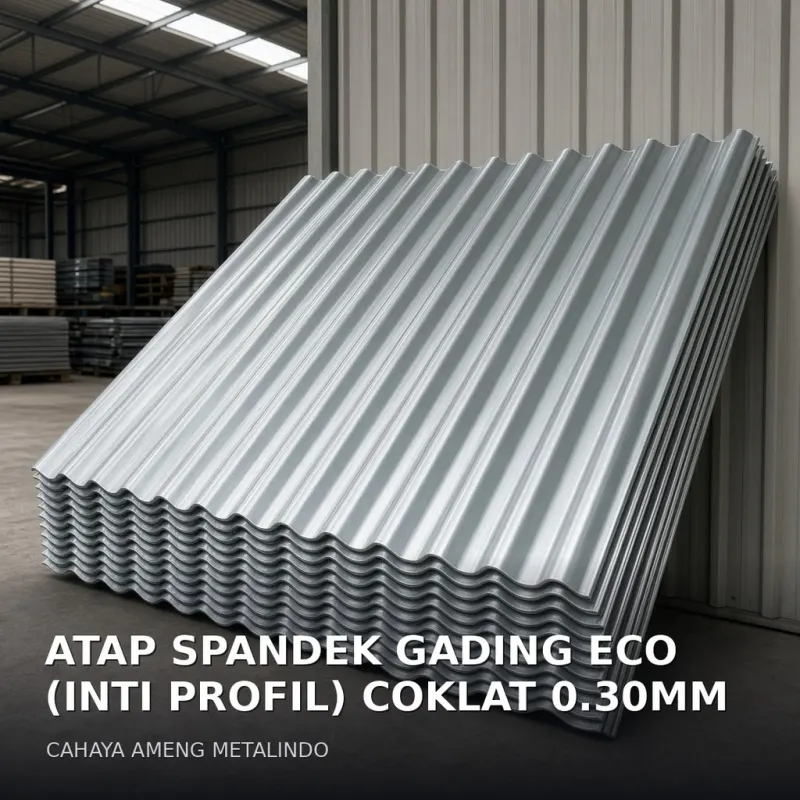 [ATAP SPANDEK] ATAP SPANDEK GADING ECO (INTI PROFIL) COKLAT 0.30MM