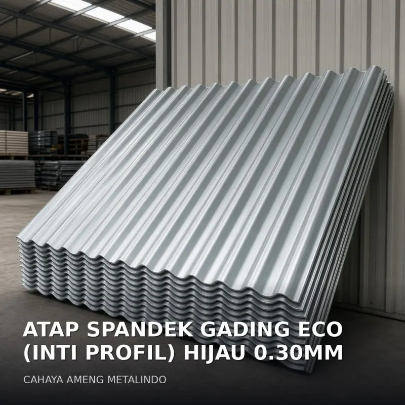 [ATAP SPANDEK] ATAP SPANDEK GADING ECO (INTI PROFIL) HIJAU 0.30MM