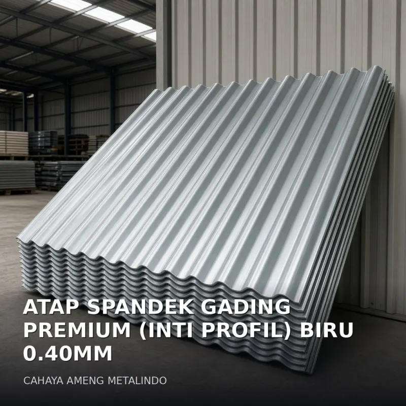 [ATAP SPANDEK] ATAP SPANDEK GADING PREMIUM (INTI PROFIL) BIRU 0.40MM