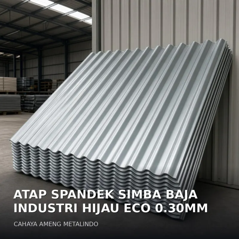 [ATAP SPANDEK] ATAP SPANDEK SIMBA BAJA INDUSTRI HIJAU ECO 0.30MM