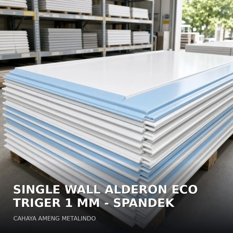 [ATAP UPVC] SINGLE WALL ALDERON ECO TRIGER 1 MM - SPANDEK