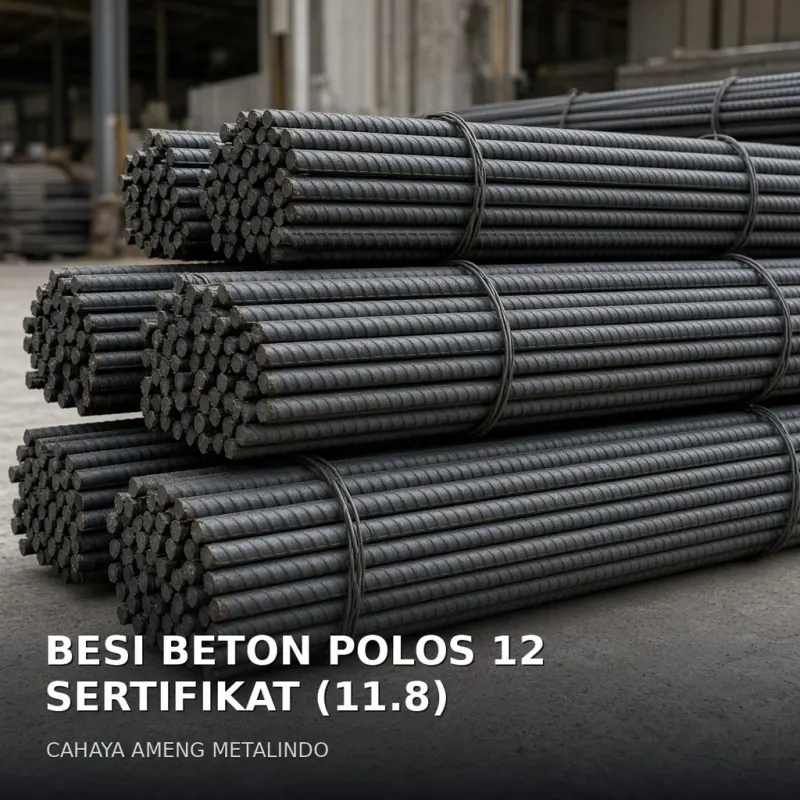 [BESI BETON] BESI BETON POLOS 12 SERTIFIKAT (11.8)