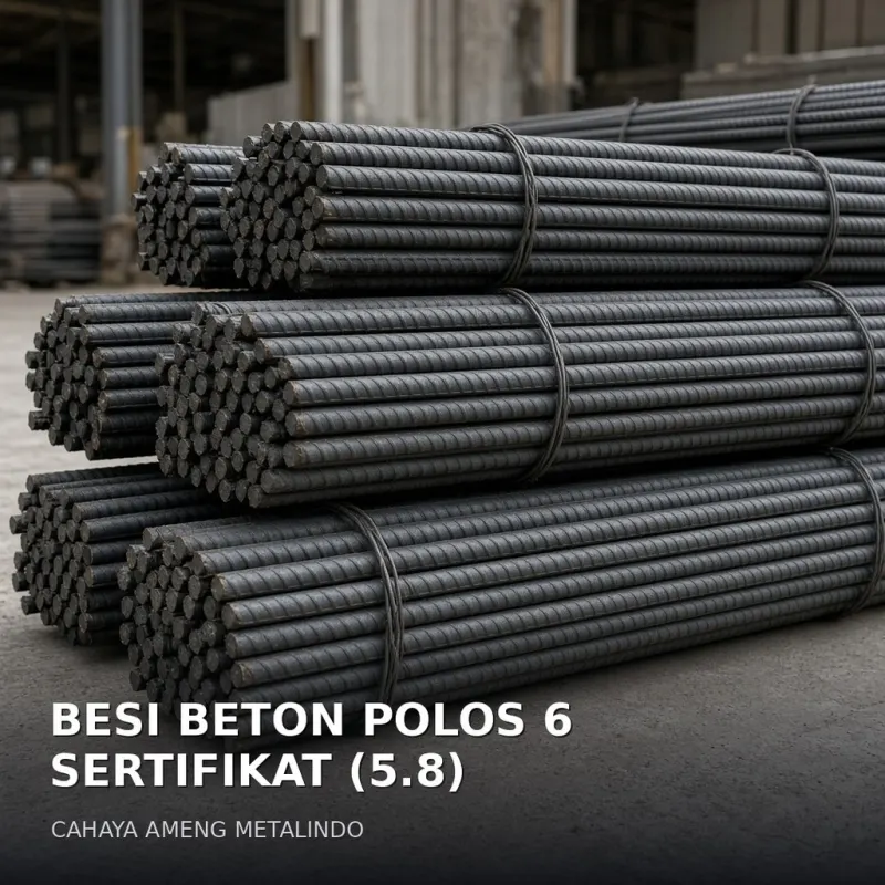 [BESI BETON] BESI BETON POLOS 6 SERTIFIKAT (5.8)