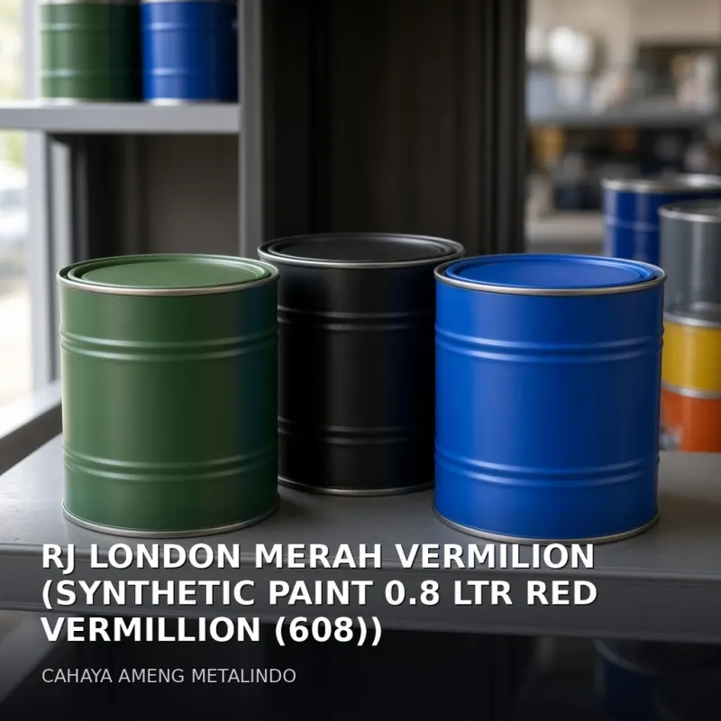 [CAT] RJ LONDON MERAH VERMILION (SYNTHETIC PAINT 0.8 LTR RED VERMILLION (608))