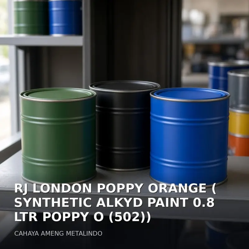 [CAT] RJ LONDON POPPY ORANGE ( SYNTHETIC ALKYD PAINT 0.8 LTR POPPY O (502))