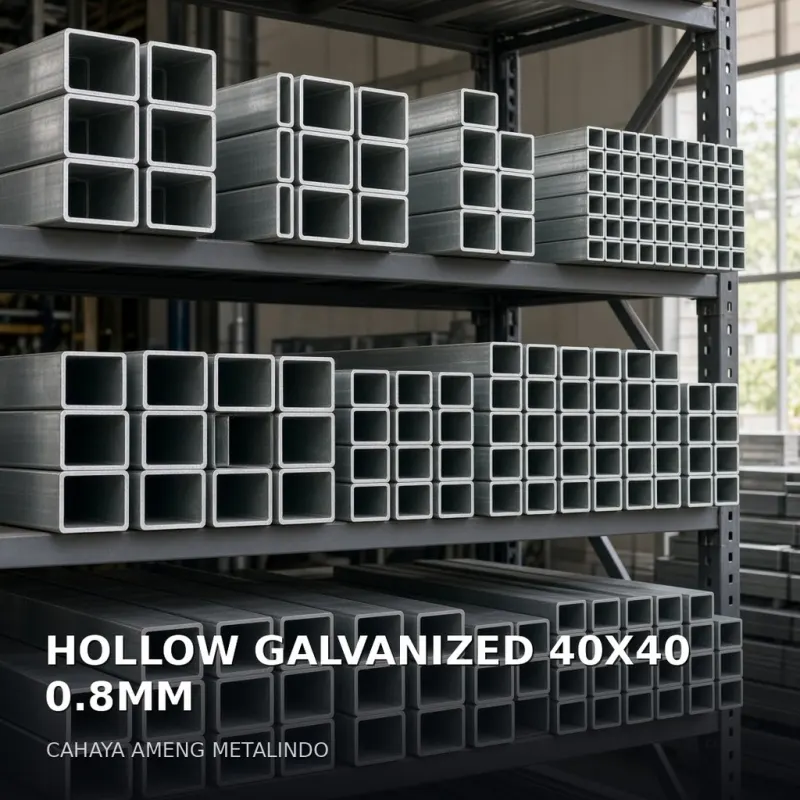 [HOLLOW GALVANIZED] HOLLOW GALVANIZED 40X40 0.8MM