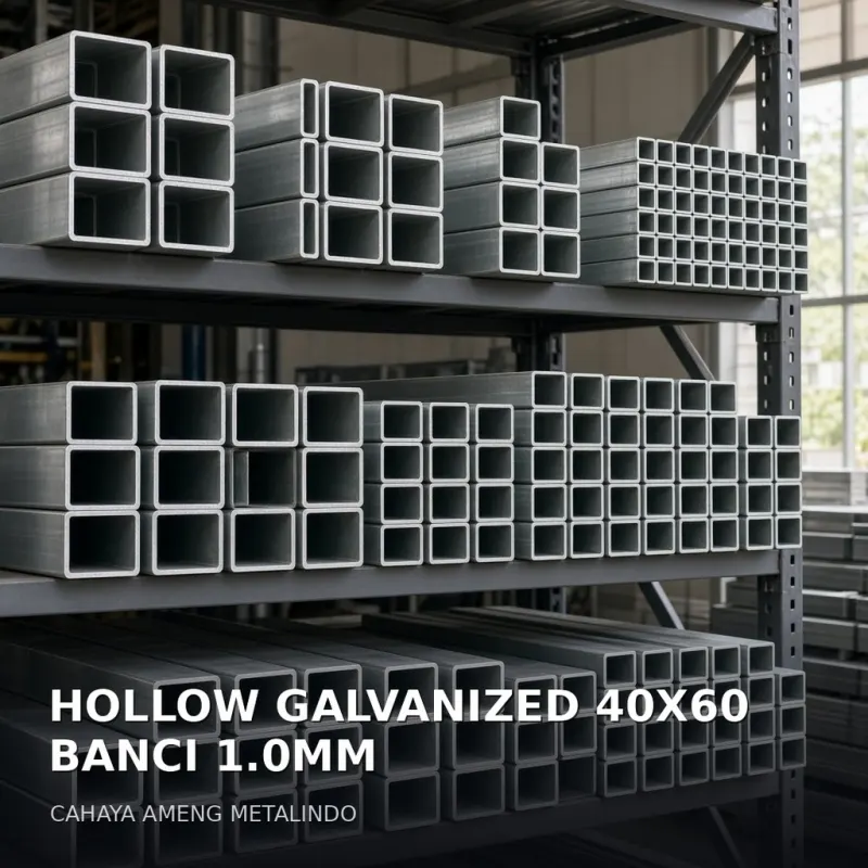 [HOLLOW GALVANIZED] HOLLOW GALVANIZED 40X60 BANCI 1.0MM